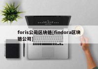 foris公司区块链[findora区块链公司]